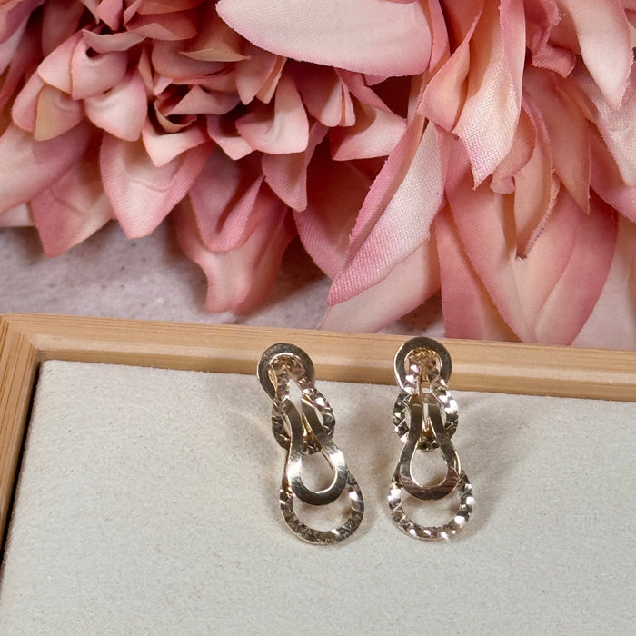 14K Yellow Gold Special Design Earclip