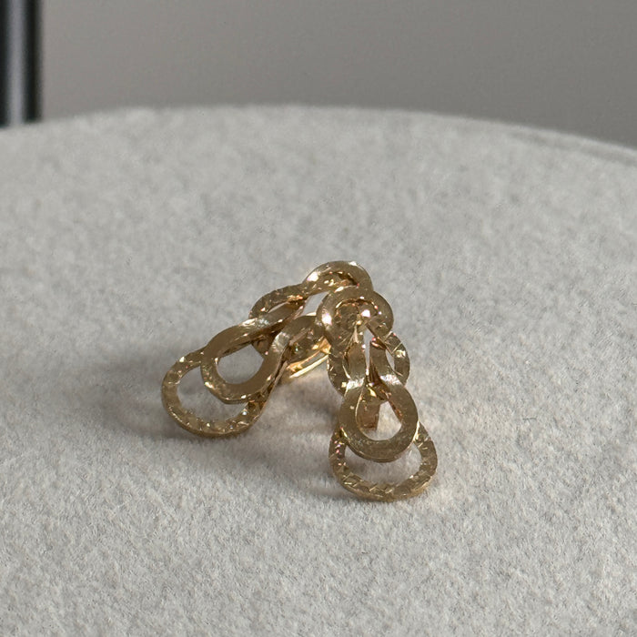 14K Yellow Gold Special Design Earclip