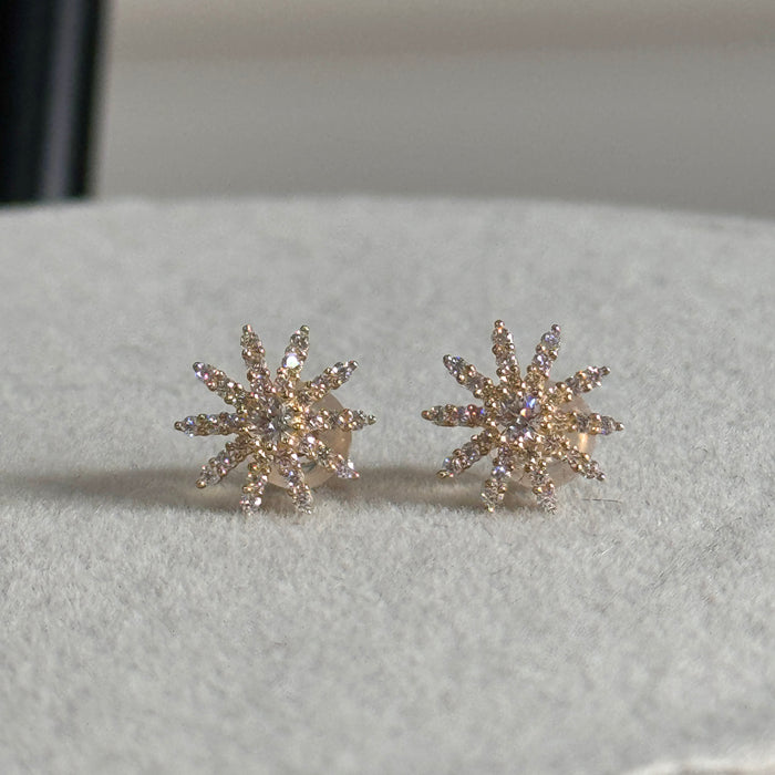 10K Yellow Gold Lucky Star Stud Earring