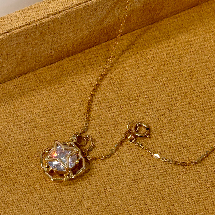 (PREORDER) 14K Yellow Gold Lucky Star Necklace