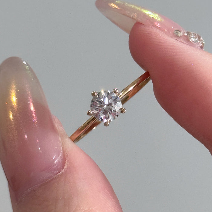 (PREORDER) 14K Yellow Gold Classic 0.7ct Engagement Ring