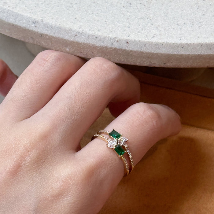 14K Yellow Gold Luxury Design Ring