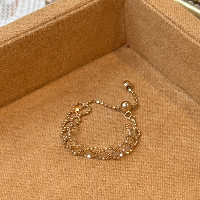 (PREORDER) 14K Yellow Gold Adjustable Chain Ring