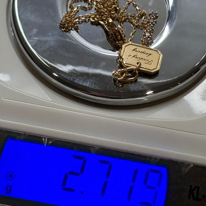 14K Yellow Gold The Key Necklace