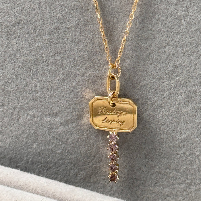 14K Yellow Gold The Key Necklace