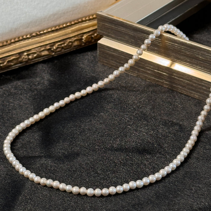 14K Yellow Gold Pink Tone Freshwater Non-bead Pearl Choker Necklace with GRC Certificate