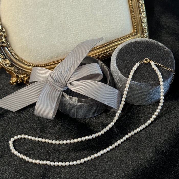 14K Yellow Gold Pink Tone Freshwater Non-bead Pearl Choker Necklace with GRC Certificate