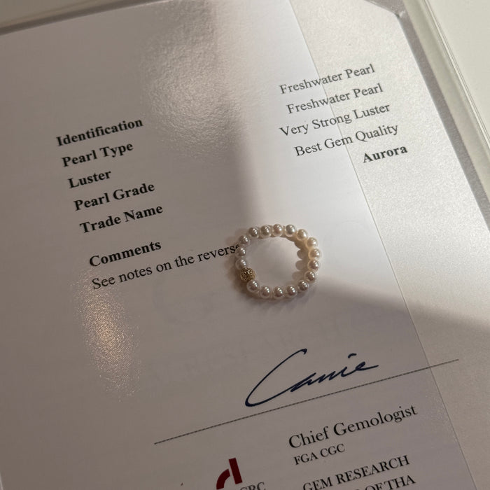 (PREORDER) 14K Yellow Gold Freshwater Pearl Ring