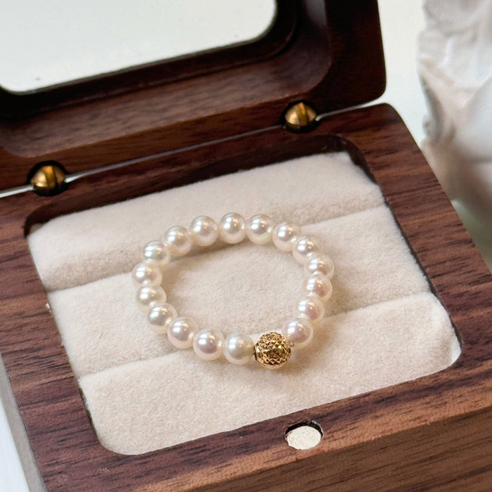 (PREORDER) 14K Yellow Gold Freshwater Pearl Ring