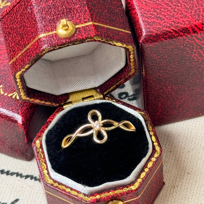 14K Yellow Gold Floral Blooming Flower Ring